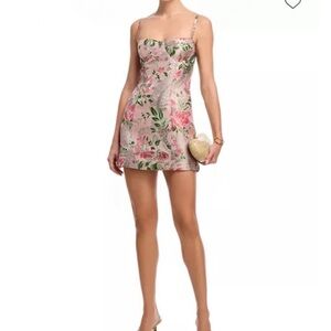 Cara Cara Claudine Mini Dress Pink Flower